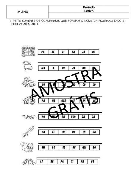 AMOSTRA GRTIS - Avaliao Diagnstica Inicial - 3 ano-02