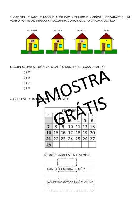 AMOSTRA GRTIS - Avaliao Diagnstica Inicial - 3 ano-05