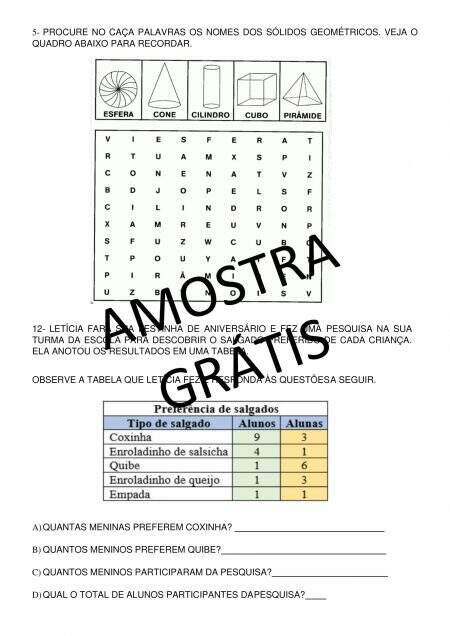 AMOSTRA GRTIS - Avaliao Diagnstica Inicial - 3 ano-06