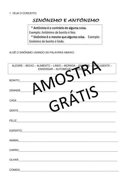 AMOSTRA GRTIS - Avaliao Diagnstica Inicial - 3 ano-09